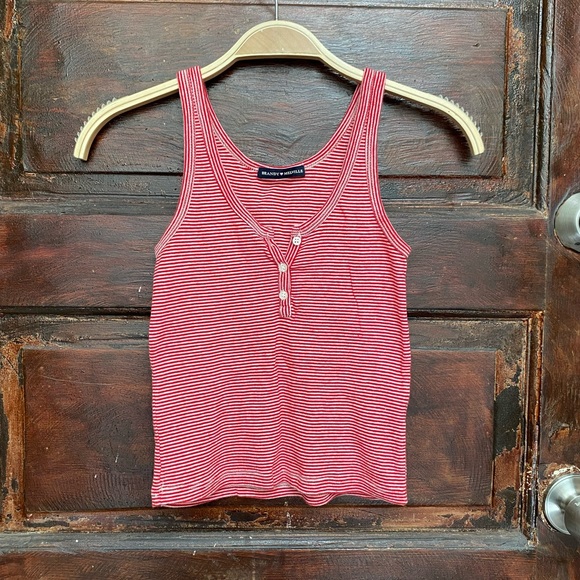 Brandy Melville Tops - Brandy Melville Red/White TankTop